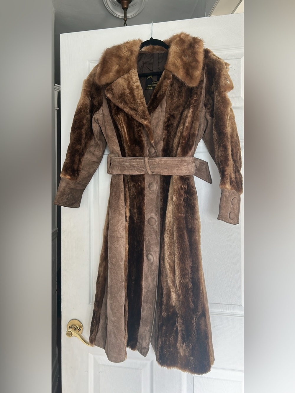 Fur coat needs repair